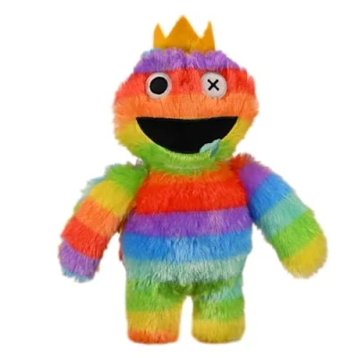 Image of Wiztex Regenbogen Freunde Cuddly Toy 30 cm Reusable Plush YouTube Videos Stuffed Animal Hacki Backi Gift for Children and Game Fans (Multicolour)