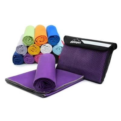 Image of gipfelsport Microfibre Towel 11 Purple XS(50x30cm) without bag