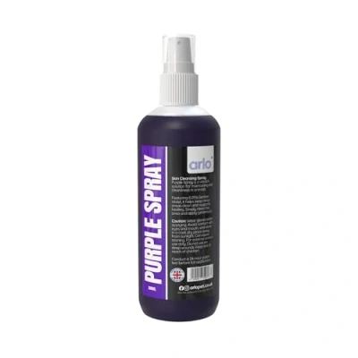 Image of Purple Antibactrial Wound Spray 300ml Animal Gentian Violet Aqueous Solution Effective Antiseptic Antifungle For Cuts, Scrapes Non Sting Horses and Animals