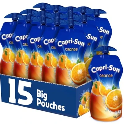 Image of Capri Sun Orange (15 x 330ml Bulk Multipack) With Resealable Cap And Nothing Artificial