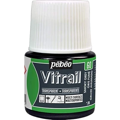 Image of Pebeo VITRAIL Paint, Smokey Grey, 45 ml (Pack of 1)
