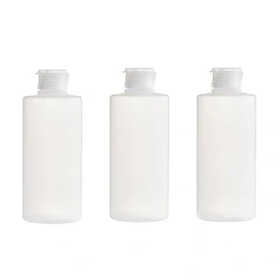 Image of 3Pcs 200ml Empty Refillable Clear Plastic Soft Tube Squeeze Bottle with Flip Cap Travel Makeup Cosmetic Toiletries Packing Storage Containers for Shampoo Body Wash Toner Lotion