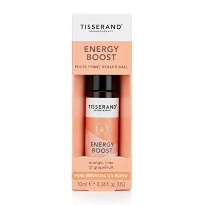 Image of Tisserand Aromatherapy ,Energy Boost Pulse Point Roller Ball ,100% Natural Pure Essential Oils ,10ml