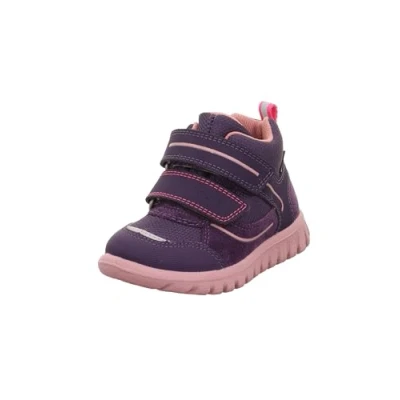 Image of Superfit SPORT7 MINI Classic ankle boots for kids, Size: 9.5K, Lila/rosa Leather and textile