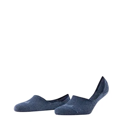 Image of FALKE Women&#039;s Invisible Step High Cut W IN Cotton No Show Plain 1 Pair Liner Socks, Blue (Navy Melange 6127) new eco friendly, 2.5 3.5