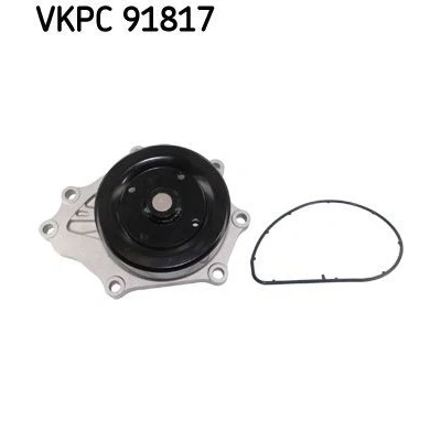 Image of 1610029495 Water pump SKF VKPC 91817 with gaskets/seals Metal for V ribbed belt use TOYOTA: Avensis II Station Wagon, Auris Estate, Hatchback