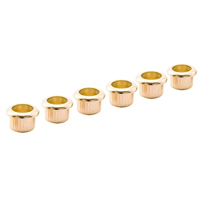 Image of Musiclily Pro 8mm Guitar Tuner Bushings for Electric Semi closed Tuning Pegs Machine Heads, Gold (Set of 6)