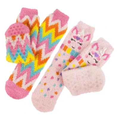 Image of Totes toasties® Girls Super Soft Slipper Socks (Twin Pack)