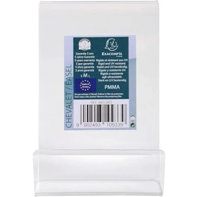 Image of Exacompta Acrylic Easel 7.5x10x10.4cm Clear