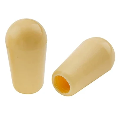 Image of Musiclily Pro Inch Size Thread Plastic Guitar Toggle Pickup Switch Tips for Les Paul Style, Cream(2 Pieces)