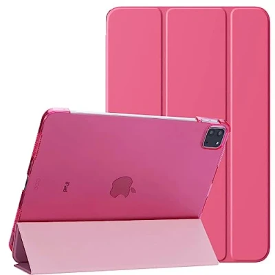 Image of PROTech Smart Case for iPad Pro 11 Inch, 2022/2021/2020 18 Model, Slim Stand Hard Back Shell Cover with Auto Wake/Sleep (Pink)