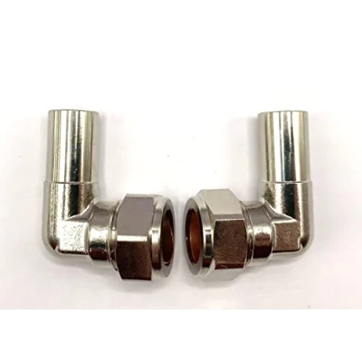 Image of Greened House 90 Degree Elbow Radiator Valve 15mm (Pair) for &amp; Towel Rail Valves Chrome 1/2&quot;