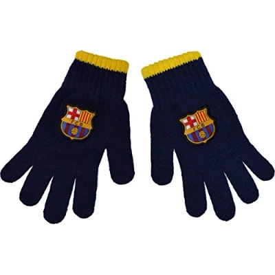 Image of Fc Barcelone Official Collection Children&#039;s Barça Gloves, girls, Blue, 6 8 Years
