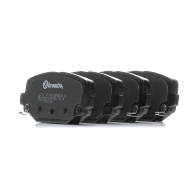Image of 068144209AA, 068159526AA, 068159526AB, 068159526AC, 68144209AA Brake pad set BREMBO P 11 032 with acoustic wear warning accessories