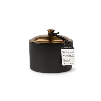 Image of Paddywax Candles HY0503 Hygge Collection Scented Candle, 5 Ounce, Bergamot + Mahogany