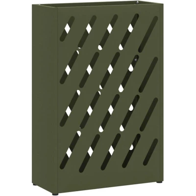 Image of vidaXL Olive Green Umbrella Stand 28x12x41 cm Steel