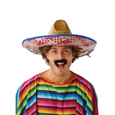 Image of Rubie&#039;s Official Desperado Moustache, Adult Costume One Size Halloween