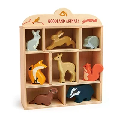 Image of Tenderleaf toys Engaging wooden animals for Imaginative Playtime sustainable (Woodland Animals)