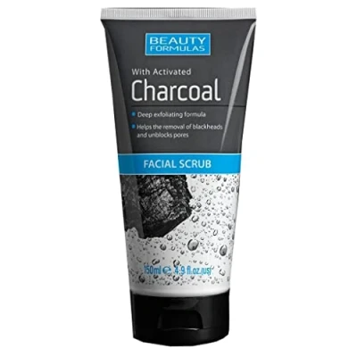 Image of 3 x 150ml Beauty Formulas with Activated Charcoal Facial Scrub