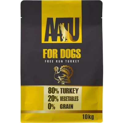 Image of AATU 80/20 Complete Dry Dog Food, Turkey 10kg Food Alternative to Raw Feeding, High Protein. No Nasties, Fillers.