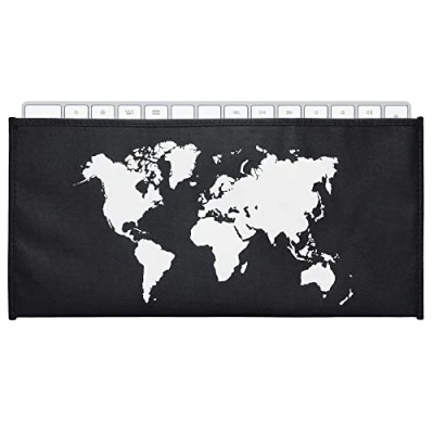Image of kwmobile Keyboard Cover Compatible with Universal (M) Dust PC Fabric Case Travel Outline