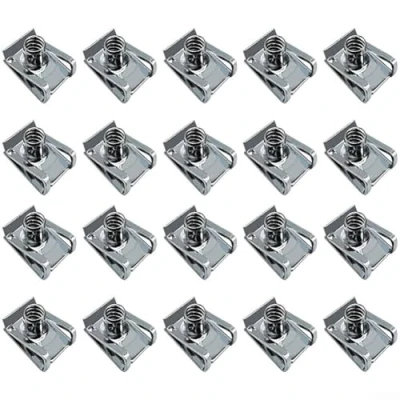 Image of Chimney U Nuts Metal Spire Clips Lug Speed Fasteners Captive Fixings Panel M5 M6 M8(M5)
