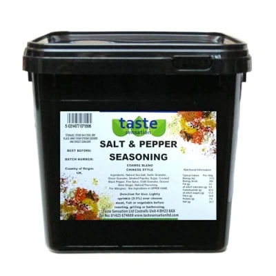 Image of Chinese Style Salt and Pepper Seasoning (Coarse Blend) 2.5kg Catering Tub
