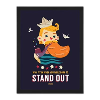 Image of Wee Blue Coo Sailor Boy Stand Out Large Framed Art Print Poster Wall Decor 18x24 inch