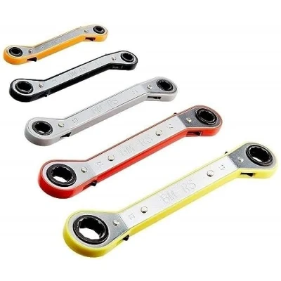 Image of Mannesmann M27405 5 Piece Ratchet Wrench Set 6 x 8 mm to 19 21