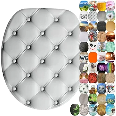 Image of Sanilo Soft Close Toilet Seat, Wide Choice of New Seats, Stable Hinges, Easy to Mount (Comfort)