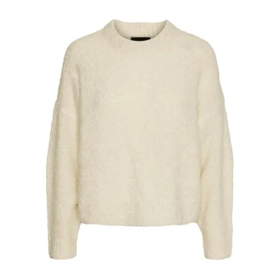 Image of Bestseller A/S Women&#039;s Pcnatherine LS O Neck Knit Bc Sweater, Birch/Pattern: Melange, M
