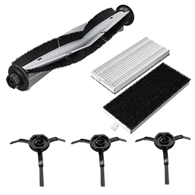 Image of GYing 3 pcs Side brush + Set of 2 HEPA Filters 1 main roller for Laresar L6 Pro,Replacement Accessories Robot Vacuum Cleaner Spare Parts