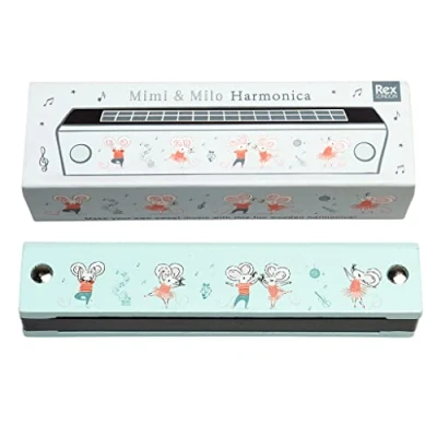 Image of Rex London Mimi And Milo Wooden Harmonica