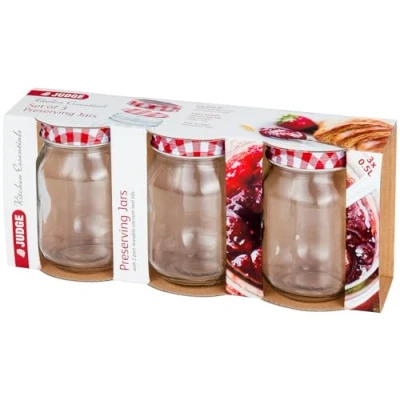Image of Judge 500ml Set Of 3 Preserving Jars
