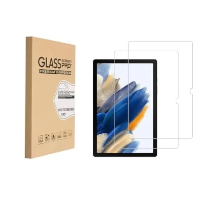 Image of Shunwige Designed for Samsung Galaxy Tab A8 2022 Release 10.5 Inch SM X200 X205 X207 Tempered Glass Screen Protector 9H Anti Scratch HD Clear Bubble Free(2pcs)