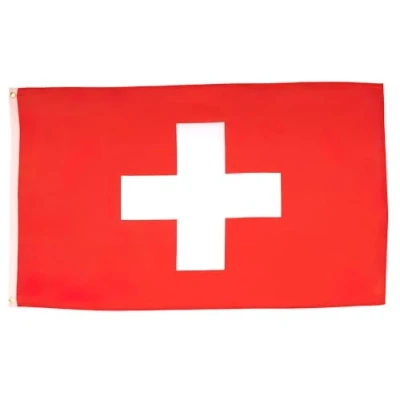 Image of AZ Flag Switzerland Large 5x8 Ft 100D Polyester Swiss Big Banner with Two Metal Grommets Fade Resistant Vivid Colors 5&#039; x 8&#039; Feet 250x150 Cm