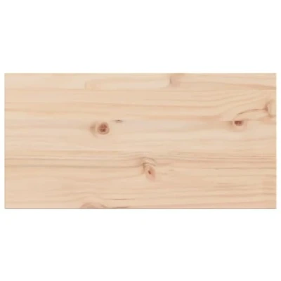 Image of vidaXL Rectangular Solid Pine Wood Table Tops 2 pcs, Brown Wooden Furniture for Dining/Commercial Use, Easy Clean Surface, 70x70x1.7cm