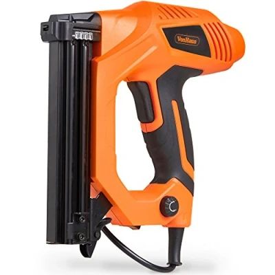 Image of VonHaus Electric Nail Gun 9A 2 in 1 Brad Nailer/Electric Staple 300 x 19mm Staples &amp; 100 25mm Nails Included Ideal for DIY, Woodworking, Construction Jobs