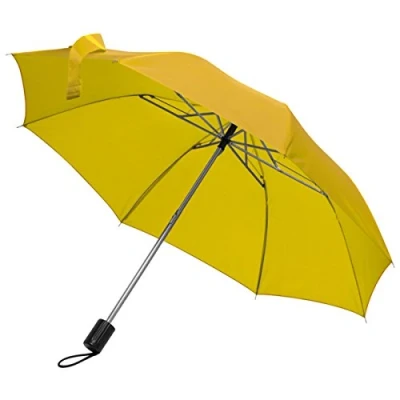 Image of Mens Ladies Small Pocket Telescope Umbrella Compact Folding (Yellow)