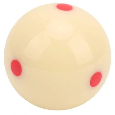 Image of 1Pcs Standard Cue Ball, 52.5mm Resin Billiard Snooker Redpoint Practice Training Pool Ball Dot Spot Billiards Artifact for Kids and Adults