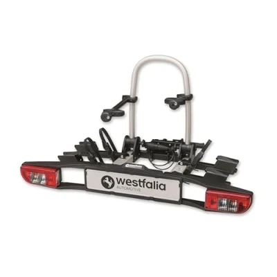 Image of Westfalia Bikelander Classic Bike Rack for Towbars Carrier 2 Bicycles Suitable E bikes Foldable, black