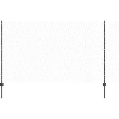 Image of vidaXL Fence Posts 22 pcs U Channel Grey 140 cm Steel