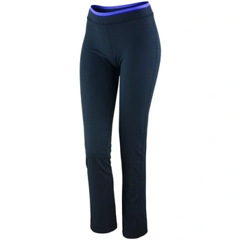 Image of Spiro Womens/Ladies Fitness Trousers/Bottoms (M) (Black/Lavender)
