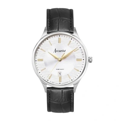Image of Accurist Men&#039;s Classic Watch in Silver &amp; Black
