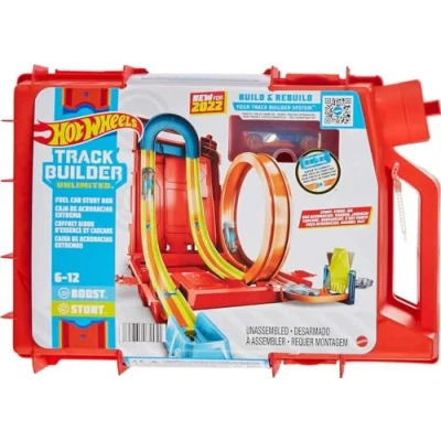 Image of Hot Wheels Track Builder Unlimited Fuel Can Stunt Box, Build for Stunting and Storing Toy Cars, Rebuild Track, Easy to Connect Racetrack, Toys Ages 6 12, One Pack, HDX78