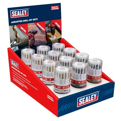 Image of Sealey Drill Bit Sets, Assorted Display Box Of 12 AK5700DB