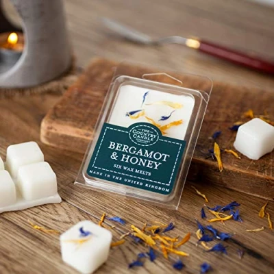 Image of The Country Candle Company Pastels Wax Melts Bergamot and Honey Scented, Up to 60 Hours Burn Time