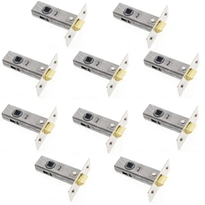 Image of Sterling TML130 Internal 3&quot; / 75mm Nickel Tubular Mortice Latch, 3.0&quot; 10 Pack