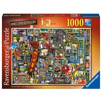 Image of Ravensburger Colin Thompson Awesome Alphabet I &amp; J 1000 Piece Jigsaw Puzzle for Adults Kids Age 12 Years Up