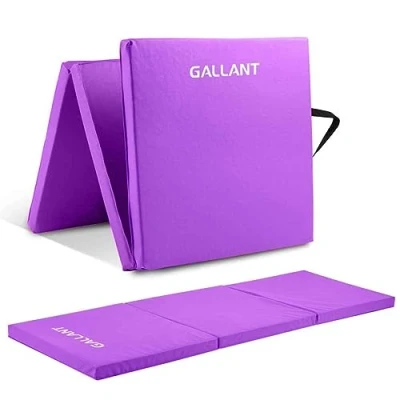 Image of Gallant Gymnastics Mat Tri Fold with Carrying Handle 6ft Long High Density 5cm Thick Foam Non Slip Exercise Gym Mats for Home Yoga Pilates Fitness Workout Acrobatics Men &amp; Women